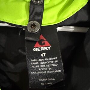 Gerry Kids Jacket - Neon Green and Black